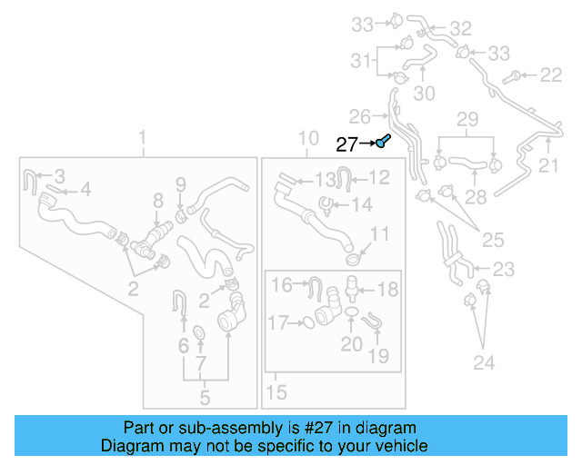 Reservoir Hose Clamp N-906-869-02 - View 26