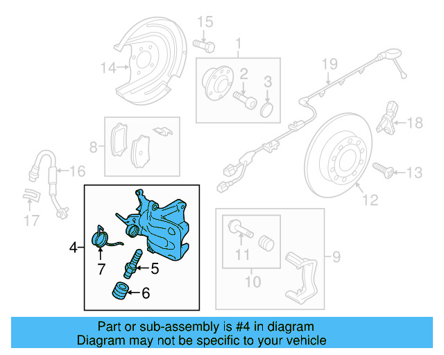 Disc Brake Caliper 5QM-615-423-A - View 12