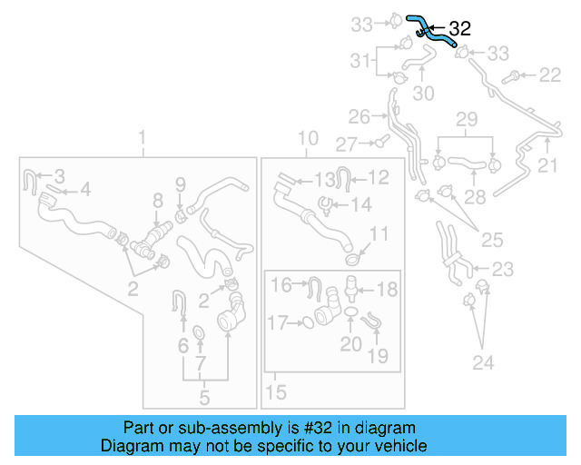 Overflow Hose 1K0-122-447-GC - View 29