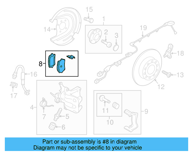 Bleeder Valve Dust Cap 4H0-611-483 - View 8