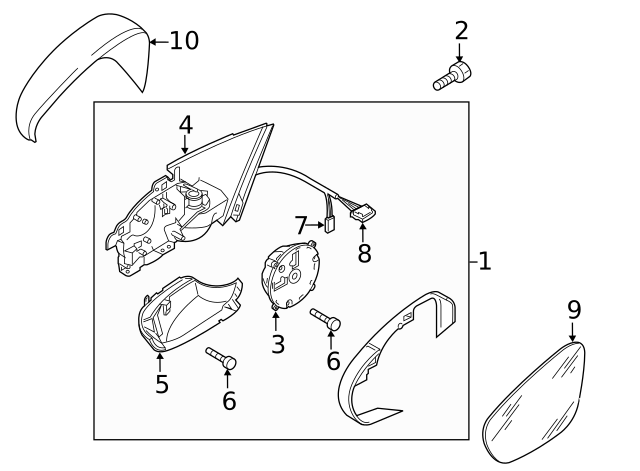 Adjust Motor 3D0-959-578-C - View 25