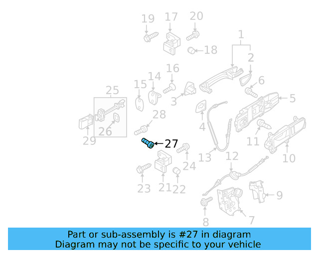 Door Check Bolt N-912-032-02 - View 26