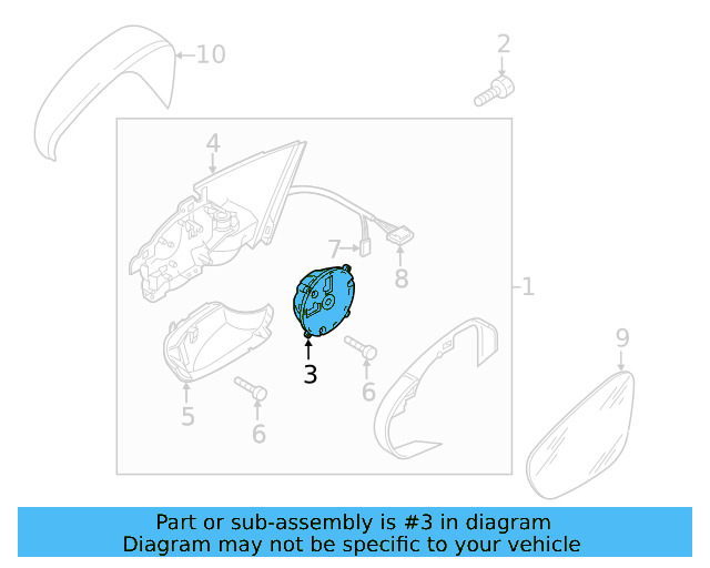 Adjust Motor 3D0-959-578-C - View 24