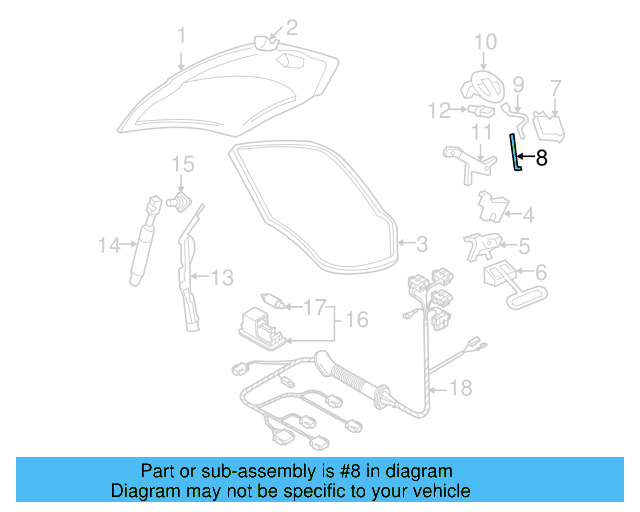 Lock Rod 1C0-827-425-J