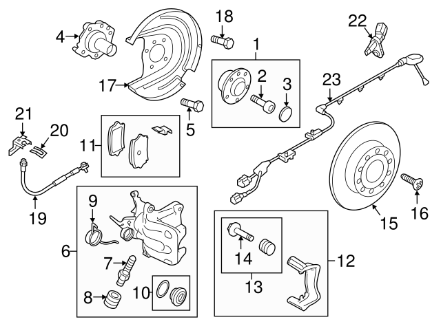 Disc Brake Rotor Rear 5Q0-615-601-D