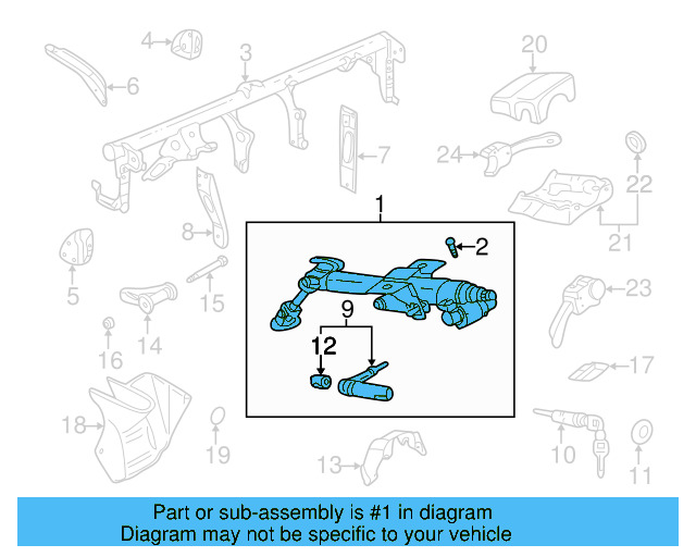 Column Assembly 1J1-419-501-ER - View 16