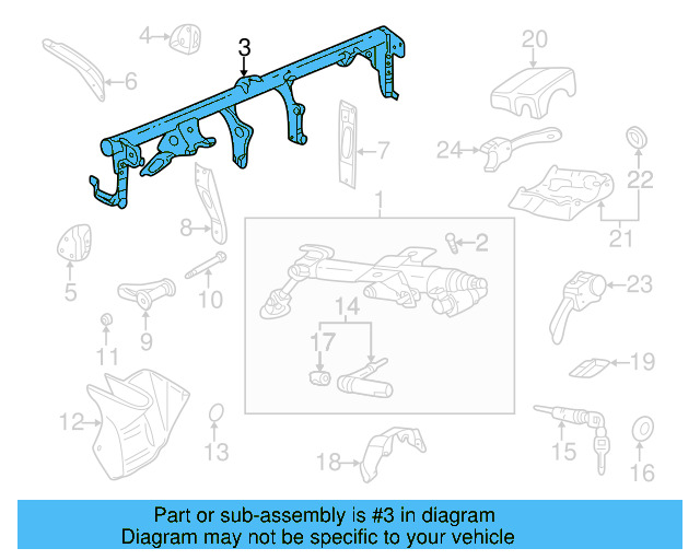 Column Support 1J1-419-211-L - View 9