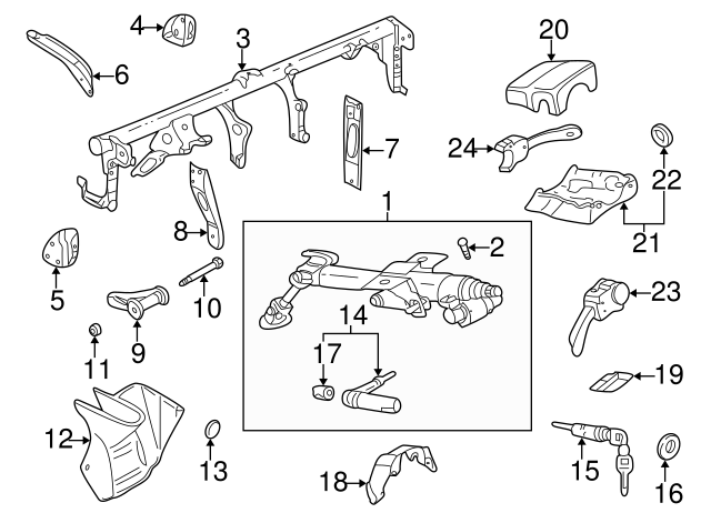 Column Assembly 1K1-419-502-AB