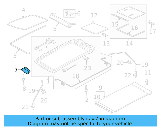 Sunroof Motor 3G5-877-795 - View 4