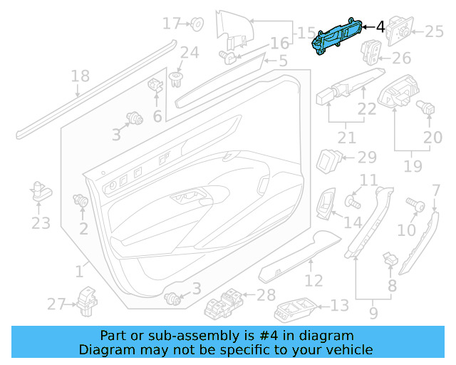 Handle, Inside 561-837-020-D-ADQ - View 3