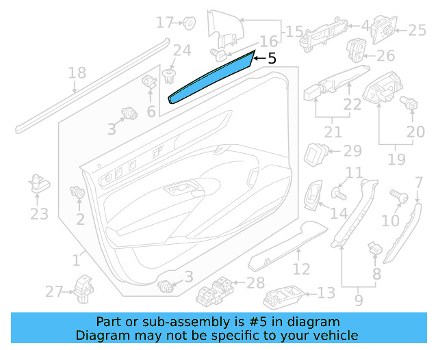 Molding 561-867-409-K-3W7