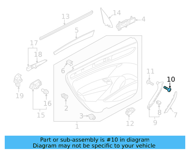 Pull Handle Screw N-910-968-01 - View 23