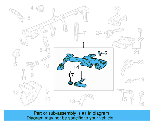 Column Assembly 1J1-419-501-ER - View 13