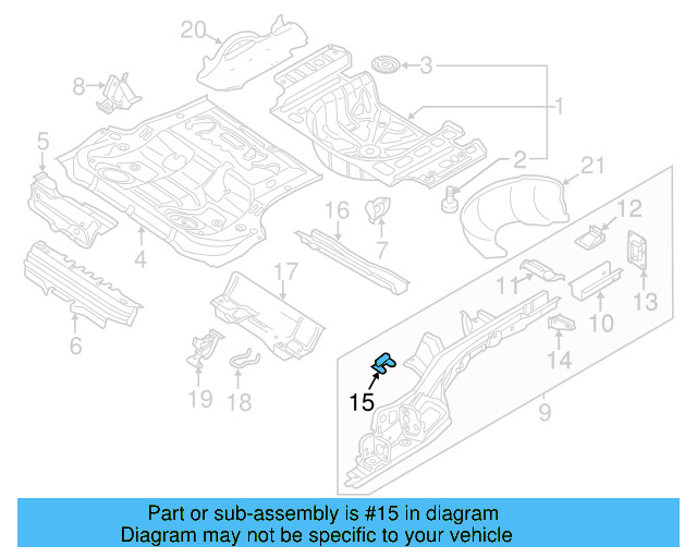 Retainer Plate 1K0-611-791-A - View 13