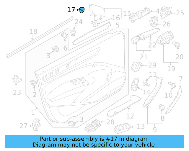 Corner Cover Grommet 5M0-837-975 - View 6