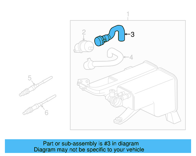 Breather Tube 7P0-201-342-A - View 4