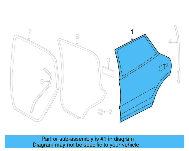 Door Shell 7P0-833-056-A - View 5