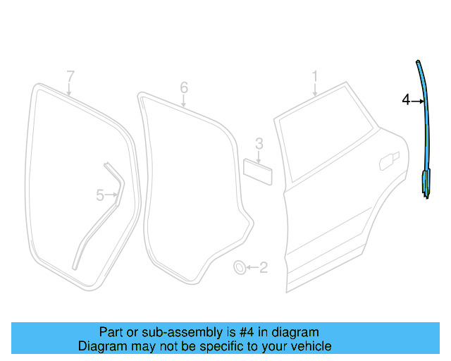 Front Seal 7P6-839-718-B - View 3