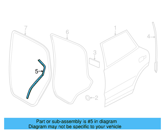 Rear Seal 7P0-839-762-K - View 3