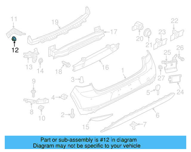Quarter Panel Splash Shield Nut N-907-579-01 - View 17