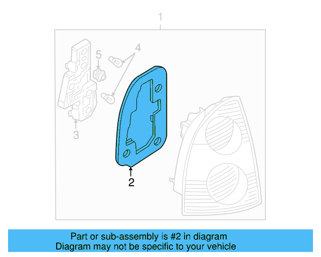 Tail Lamp Assembly Gasket 3B5-945-191-A
