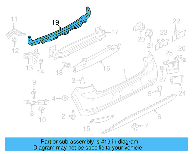 Park Sensor Seal 5Q0-919-133-9B9 - View 6