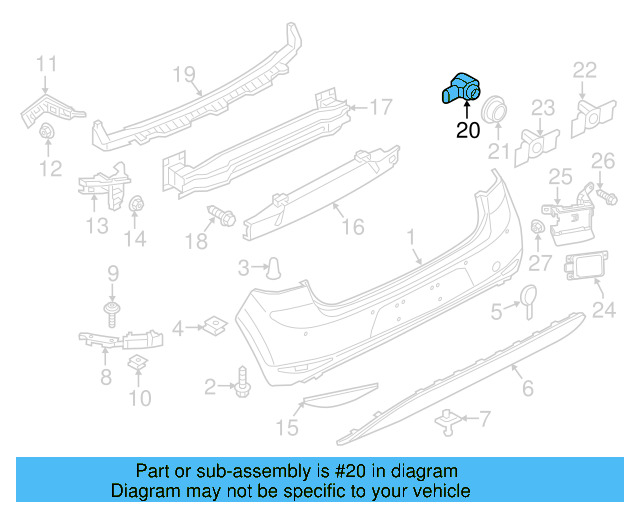 Sensor (Unpainted) 5q0919275bgru - View 50
