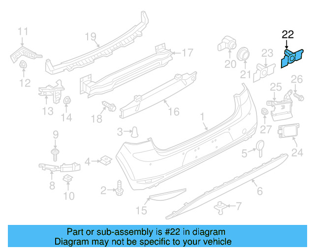 Park Sensor Bracket 5G0-919-491 - View 8