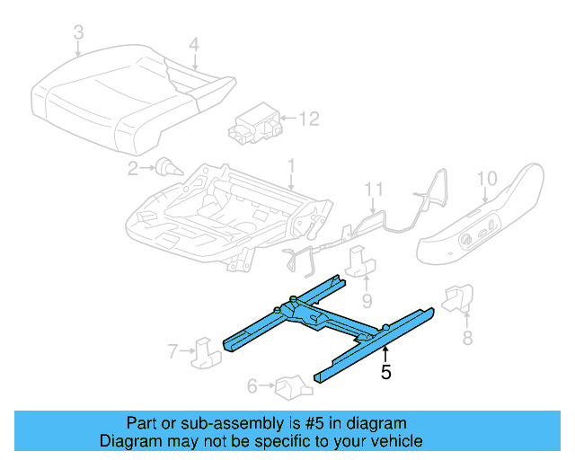 Seat Track 3C8-881-184