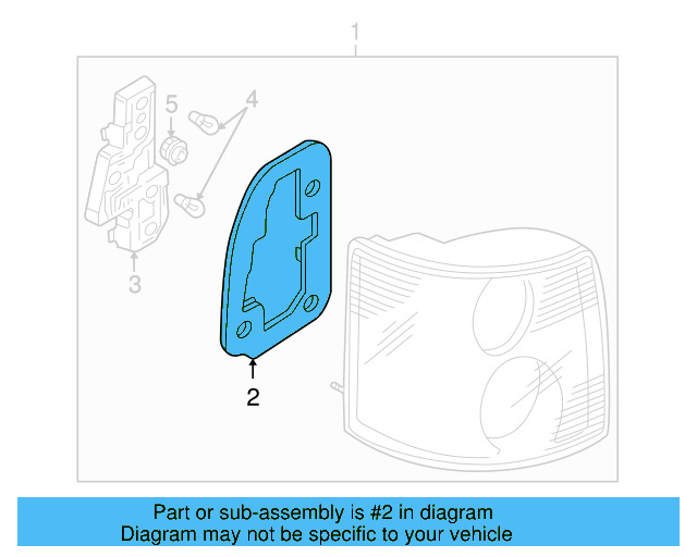 Tail Lamp Assembly Gasket 3B9-945-191-A