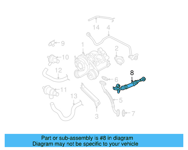 Water Hose Assembly 06A-121-497 - View 2