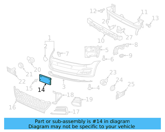License Bracket 5GM-807-287-L-9B9 - View 5