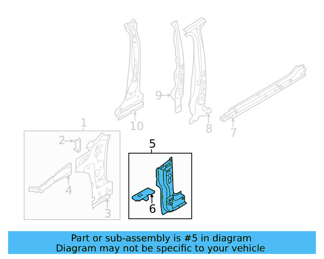 Pillar Reinforced 5WA-804-911-A
