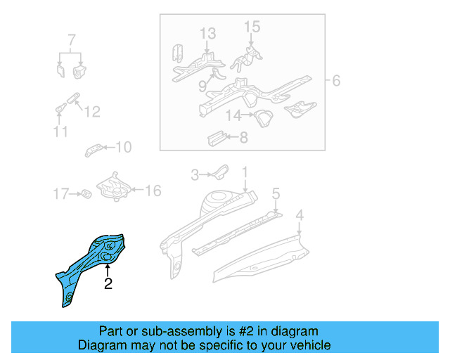 Inner Panel 1J0-809-105 - View 6