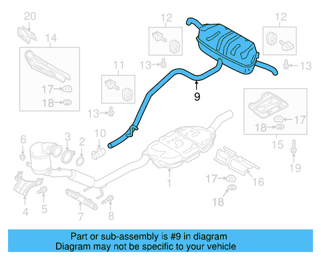 Front Hanger Retainer Ring 1K0-253-147-F - View 10