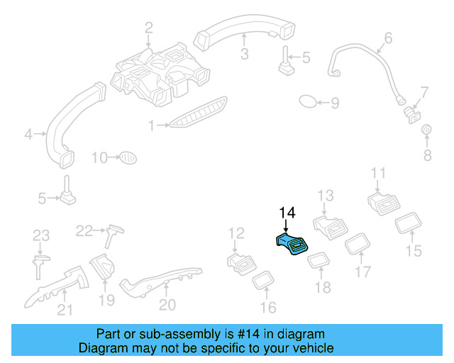 Vent Louver 7P1-819-728-B-UBN - View 7
