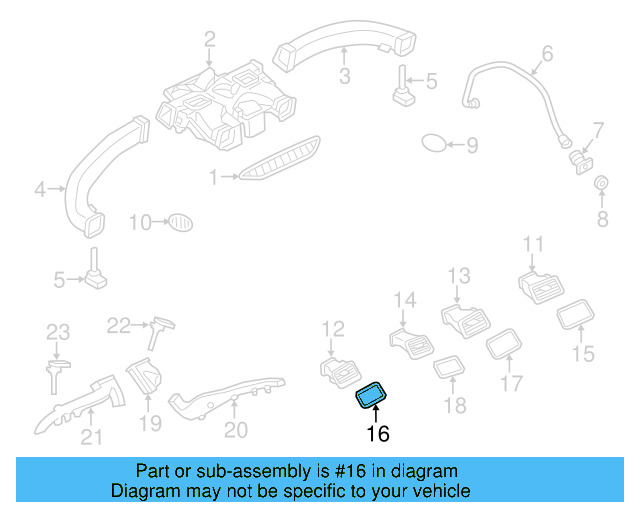 Trim Bezel 7P1-819-573-3Q7 - View 4