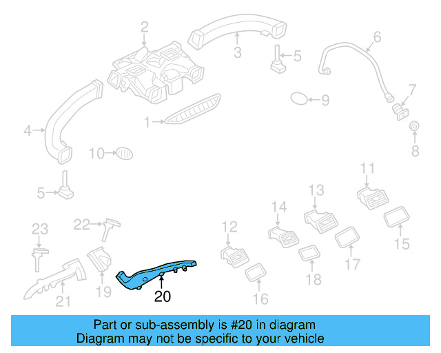 Floor Duct 7P0-819-624-B - View 8