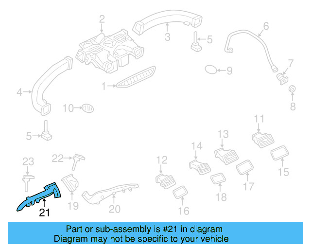 Floor Duct 7P0-819-623 - View 10