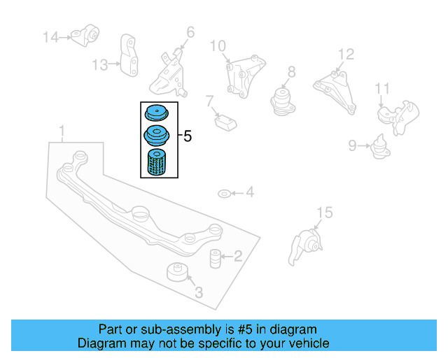 Engine Carrier Mount 1H0-199-609-G - View 4