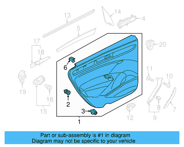 Door Trim Panel 561-867-212-F-OUR - View 4