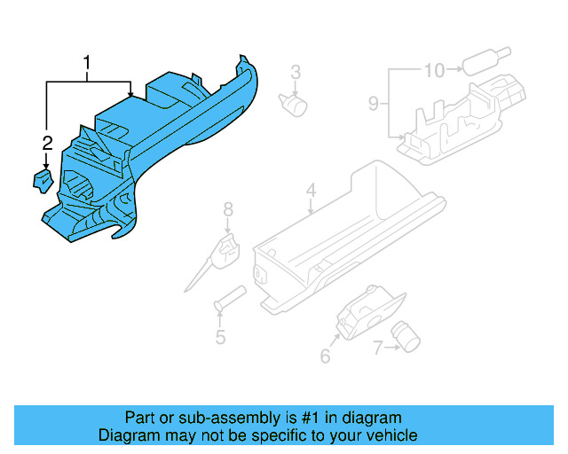 Glove Box Frame 5C7-857-097-AH-82V