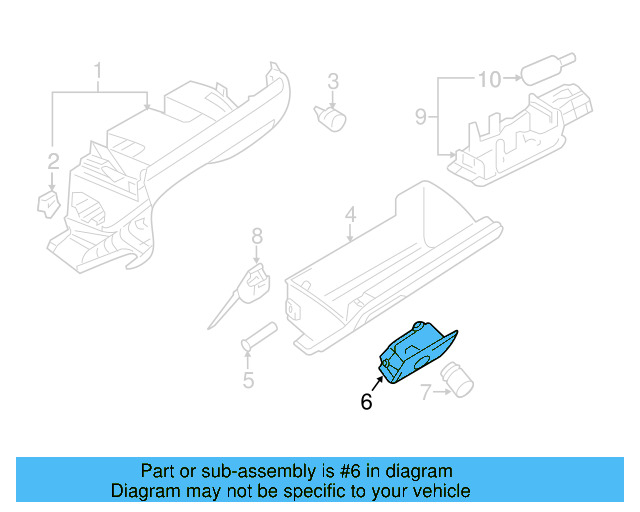 Glove Box Handle 5C7-857-147-B-H67 - View 7