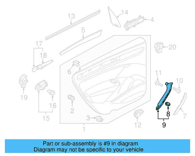 Pull Handle 561-868-188-A-82V