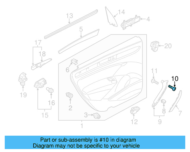 Pull Handle Screw N-910-968-01 - View 28