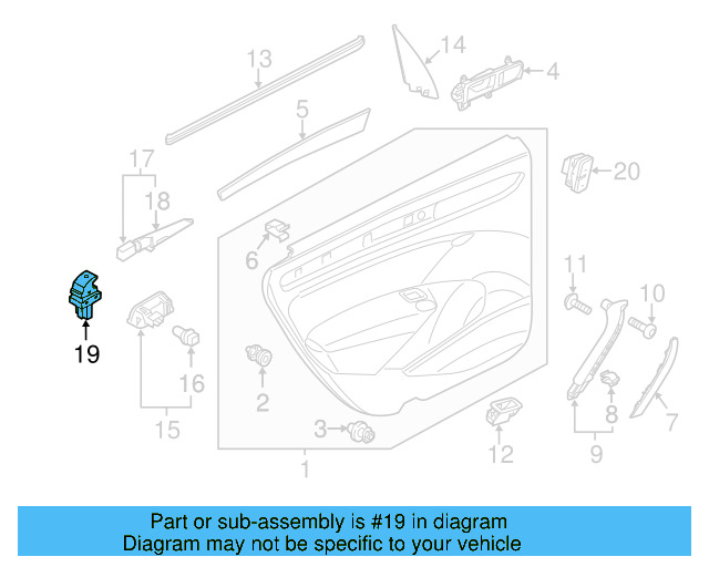 Window Switch 7L6-959-855-B-REH - View 50