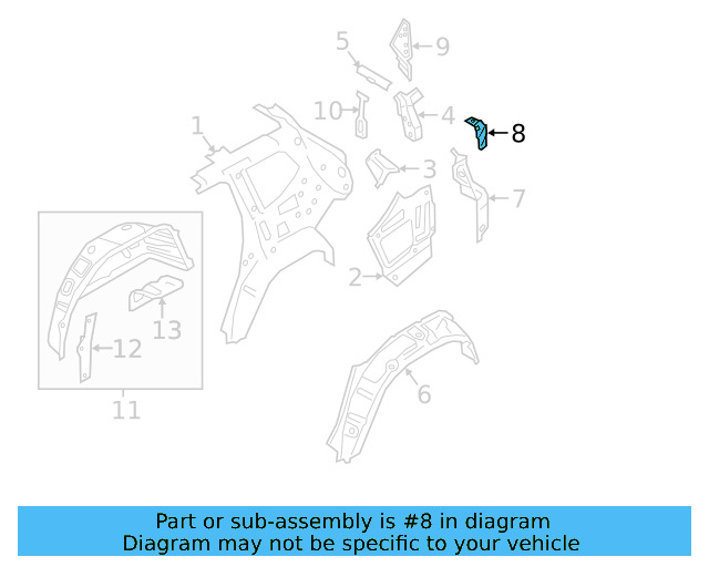 Lower Extension Filler 3CN-810-889 - View 4