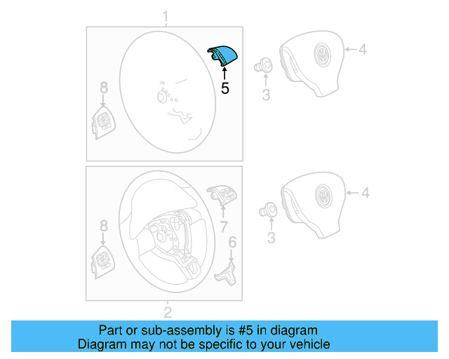 Lower Pad 3C8-419-685-D-3Q7 - View 19