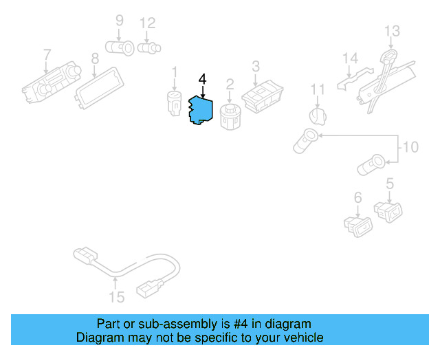 Prk Brake Switch 7P1-927-225-A-ZJU - View 5