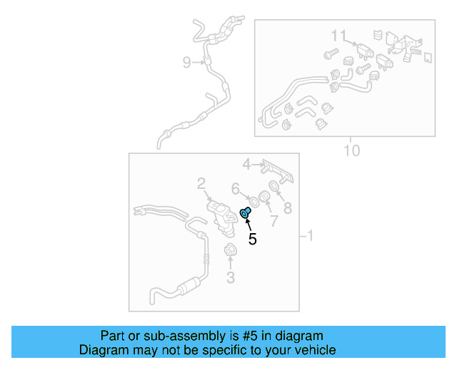 Spacer 1K0-906-435 - View 17